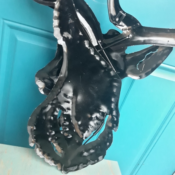 Large Metal Wall Art iron Deer Head Wall Hanging Decor Vintage for Cabin Lodge - Picture 9 of 16